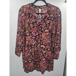 New Dear Scarlett Lizzy Top Sz 2X Boho Comfy Bohemian